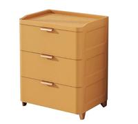 Organizador de armario de almacenamiento de 6 capas con cajones de gran capacidad para sala de estar y sala de estudio, color naranja