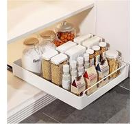 Organizador de armario de cocina extraíble, cajón telescópico con asa, estantes de almacenamiento deslizantes para armarios de cocina