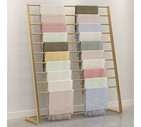 Organizador de armario de metal independiente, estante de almacenamiento multiusos para bufandas, pantalones, mantas, chales, cinturones y toallas, solución que ahorra espacio para hogares modernos