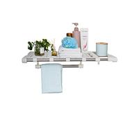 Organizador de armario expandible con 5 espaciadores de malla y barra para colgar, estante de almacenamiento de ropa que ahorra espacio para una organización eficiente, 45 x 70 cm