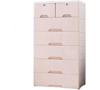 Organizador de armario para bebé con armario de almacenamiento de plástico multicapa y cajones gruesos, color azul, 65 x 40 x 118 cm