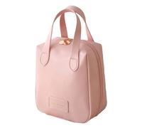 Organizador de artículos de aseo de cuero | Kit de cuero | Bolsa de lavado de cuero auténtico, bolsa de aseo de viaje, bolsa de aseo de cuero resistente al agua para hombres y mujeres, Pink, Refer to