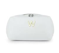 Organizador de artículos de aseo de gran capacidad, con múltiples compartimentos, elegante contenedor para cosméticos, bolsa de baño, Letra W