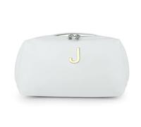 Organizador de artículos de aseo de gran capacidad, con múltiples compartimentos, elegante contenedor para cosméticos, bolsa de baño, Letra J
