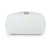 Organizador de artículos de aseo de gran capacidad, con múltiples compartimentos, elegante contenedor para cosméticos, bolsa de baño, Letra K