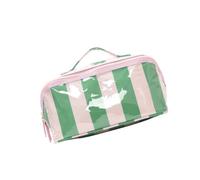 Organizador de artículos de tocador de PVC con, Bolsa de Almacenamiento Rectangular con Cremallera para encimera de baño, Maquillaje y Cuidado de la Piel, Bolsa de artículos de tocador de