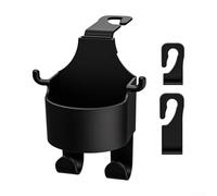 Organizador de asiento trasero de coche, 1 para paquete, estante de almacenamiento multifuncional con ganchos, fácil de instalar, sin herramientas, material ABS para ordenar interiores de automóviles