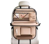 Organizador de asiento trasero de coche Soporte plegable impermeable y | Organizador de respaldo de asiento para maletero, viajes, carretera, camping, camión, SUV, pasajeros traseros, aperitivos