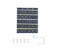 Organizador de Aula con GráFico de Bolsillo Numerado para Titulares de Calculadora de TeléFonos Celulares (30 Bolsillos, Bolsillos Azules)