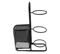 Organizador de balones - Estante de almacenamiento multifuncional con cestas, accesorios reutilizables para exteriores, interiores, gimnasio, hogar, escuela, apartamentos