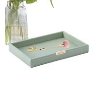 Organizador de bandeja de piel - Tabla de bolsillo para objetos cotidianos, organizador de almacenamiento de escritorio | Elegante bandeja Catchall, organizador de vanidad multifuncional, accesorios