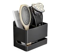 Organizador de baño de metal, soporte para cepillo de dientes montado en la pared, afeitadora eléctrica, almacenamiento de peine para el cabello, soporte para el cuidado del cabello duradero y