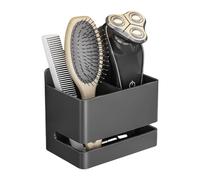 Organizador de baño de metal, soporte para cepillo de dientes, organizador de peine para el pelo