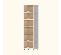 Organizador de baño esquinero multifuncional, unidad de almacenamiento independiente compacta con puerta abatible, estante lateral que ahorra espacio, diseño de plástico duradero para un