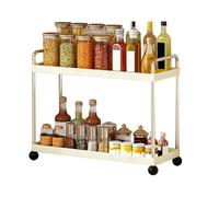 Organizador de baño - estante de almacenamiento de cocina decorativo | Contraorganizador de ahorro de espacio | Soporte de botella de aceite de 2 niveles | Para dormitorio de dormitorio Vanit