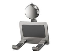 Organizador de baño para secador de pelo, fácil instalación, soporte para secadora de pelo, actualizaciones para varias superficies, solución de ahorro de espacio