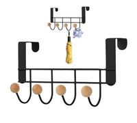 Organizador de baño, toallero, gancho sobre la puerta, soporte colgante sobre la puerta, toallero resistente a la corrosión y perchero para ropa, toallas, sombreros