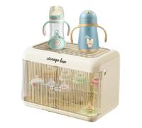 Organizador de biberón, de Botellas de Leche,Organizador de biberón de Lactancia, Porta escurridor - Portador de Secadora de botellero Transparente a Prueba de Polvo para Cocina Dom