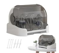 Organizador de biberones, organizador de biberones con bandeja de drenaje extraíble, secadora reutilizable para encimera, alimentación con bomba, lactancia materna, hogar, cocina, baño, guardería
