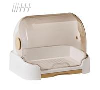 Organizador de Biberones para Encimera Con Bandeja de Escurrido Antipolvo | Organizadora para Chupetes de Encimera para Mordedores, Vasos, Cubiertos, Hogar, Cocina, Guardería, Encim
