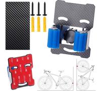 Organizador de bicicletas para interiores, gancho de montaje en pared que ahorra espacio, soporte resistente con protección antiarañazos par