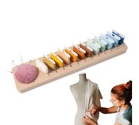 Organizador de bobinas bordadas, 12 ranuras, soporte para bobinas de mesa