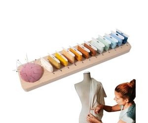 Organizador de bobinas bordadas, 12 ranuras, soporte para bobinas de mesa