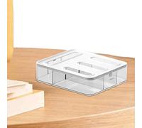 Organizador de bolsas de almacenamiento: compatibilidad clara, forma que se adapta a cajones, caja de bolsitas con diseño de ranura variada, bolsas para congelador tipo sándwich de un cuarto de galón