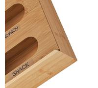 Organizador de bolsas de almacenamiento de alimentos | Contenedor reutilizable 4 en 1 | Organizador de bolsas de almacenamiento para cajón de cocina | para galones, sándwiches, armarios, baño, garaje