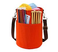 Organizador de bolsas de ganchillo, organizador de agujas de tejer para principiantes, bolsa organizadora de ganchillo con cordón para tijeras, ganchos de ganchillo