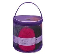 Organizador de bolsas de ganchillo, organizador de hilo de tejer, organizador de hilo de tela Oxford, bolsa de mano para agujas de tejer y accesorios, Atributo único, Refer to description, Unisex
