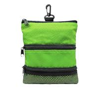 Organizador de bolsas de golf, bolsa de bolsa de golf con cremallera, bolsa de golf ligera, bolsa de pelota portátil, bolsa de limpieza en seco portátil impermeable con clip, accesorios de limpieza de