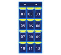 Organizador de bolsas de la pared del aula del titular de teléfonos móvil de la calculadora para maestros. Bolsas de almacenamiento Los organizadores de bolsas de pared numeraron pequeñas cosas y ganc