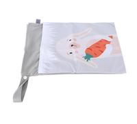 Organizador de Bolsas de Pañales, Bolsas de Lavandería Lavables Reutilizables con Bolsillo de Pañal de Tela Doble con Bolsas Húmedas de Pañales Húmedos para Viajar en la Playa Piscina (ES006-QW41)
