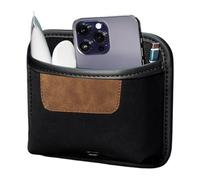 Organizador De Bolsillo Lateral Para Coche - Bolso Porta Teléfono con Correa Mágica | Organizador de Asiento de Automóvil - Para Puertas Consola Ventanilla Llaves Teléfonos Móviles Cuaderno Gafas