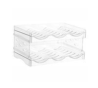 Organizador de botellas de agua apilable y desmontable de 3 niveles, mantiene tu cocina limpia y ordenada, organizador de nevera, organizador apilable de botellas de agua para Navidad