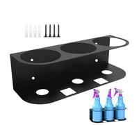 Organizador de botellas de spray, organizador de almacenamiento de montaje, soporte de acero para montaje en pared, para todos los propósitos en el garaje y el hogar