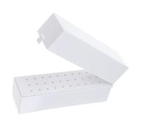 Organizador de brocas para uñas, herramienta de manicura, 30/48 agujeros, caja de almacenamiento de brocas de arte, lijado, soporte de broca polaco