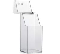Organizador de brochas de maquillaje, brochas de maquillaje, soporte de almacenamiento para lápices de cejas con tapa transparente, acrílico a prueba de polvo, caja de almacenamiento