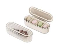 Organizador de brochas de maquillaje, organizador de esponjas de maquillaje de acrílico transparente, estuche de almacenamiento de cosméticos con tapa, vitrina para tocador (juego organizador)