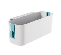 Organizador De Cabecera Almacenamiento Canasta Colgante De Plástico Blanco 13x4.4x4.7 Pulgadas Al Lado Del Estante Con 2 Ganchos, Estante De Esquina Para Dormitorio Collage, Cama De Bebé(Verde)