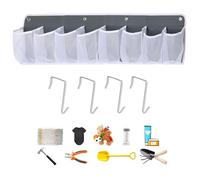 Organizador De Cabecera - Tela De Rejilla RV 8, Bolsillo De Almacenamiento Junto A La Cama Con Múltiples Bolsillos, Organizador De Zapatos Que Ahorra Espacio | Bolsillos Laterales Para Dormitorio, Dor