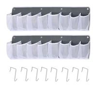 Organizador De Cabecera - Tela De Rejilla RV 8, Bolsillo De Almacenamiento Junto A La Cama Con Múltiples Bolsillos, Organizador De Zapatos Que Ahorra Espacio | Bolsillos Laterales Para Dormitorio, Dor