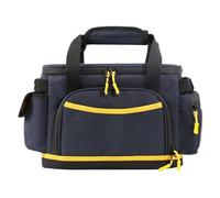 Organizador de cable de carga genérico, portátil Power Station Storage Case, Shockproof Electronics Carrying Pouch, durable Oxford Cloth Bag, compacto y ligero para acampar y viajar, negro