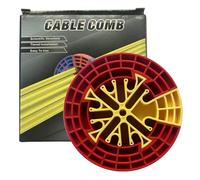 Organizador de cable de red - peine de cable de tiempo, gestión de cables, juez de orden de cable | Instalación de la oficina en casa del clasificador de cable, paquete de cable, organización de cable