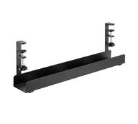 Organizador de Cables - Bandeja de Cables de Escritorio en Color Negro, 1 Pieza, Ideal para Mantener los Cables ordenados y Fuera de la Vista.