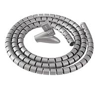 Fellowes Organizador de cables CableZip 2 m de largo, 2 cm de diámetro Plateado