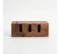 Organizador de Cables Caja Ocultadora Gestor de Cables Caja para Regletas Ordenador de Escritorio de Madera con Paso de Cables en Varios Adecuado para, Color to 1