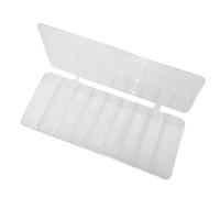 Organizador de cables con 8 compartimentos, organizador de cables, caja de almacenamiento transparente para organizador de encimeras