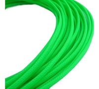 Organizador de Cables,Cubierta de Gestión de Cable Mangas Planas de Pet 10MM, 12MM y 16MM, Cable expandible Trenzado, Funda Piel Serpiente, Negro, Rojo, Azul, Verde Amarillo(UV Green,16MM)